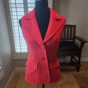 Escada Cherry Red Sleeveless Vest